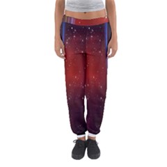 Bright Background With Stars And Air Curtains Women s Jogger Sweatpants by Nexatart