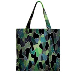 Wallpaper Background With Lighted Pattern Zipper Grocery Tote Bag by Nexatart