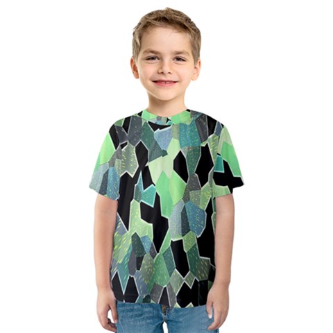 Wallpaper Background With Lighted Pattern Kids  Sport Mesh Tee by Nexatart