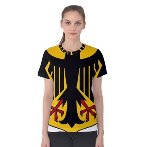 Coat Of Arms Of Germany Women s Cotton Tee by abbeyz71