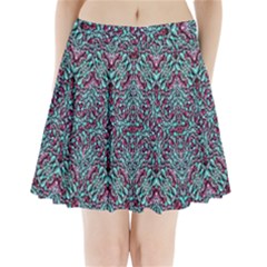 Stylized Texture Luxury Ornate Pleated Mini Skirt by dflcprintsclothing