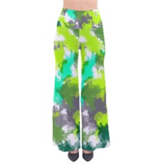 Abstract Watercolor Background Wallpaper Of Watercolor Splashes Green Hues Pants by Nexatart