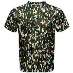 Camouflaged Seamless Pattern Abstract Men s Cotton Tee by Nexatart