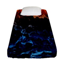 Abstract Background Fitted Sheet (single Size) by Nexatart