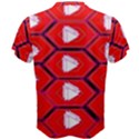 Red Bee Hive Background Men s Cotton Tee View2