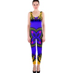 Digital Kaleidoscope Onepiece Catsuit by Nexatart