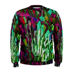 Bright Tropical Background Abstract Background That Has The Shape And Colors Of The Tropics Men s Sweatshirt by Nexatart