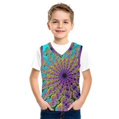 Beautiful Mandala Created With Fractal Forge Kids  Sportswear by Nexatart