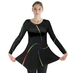 Digital Computer Graphic Long Sleeve Tunic  by Nexatart