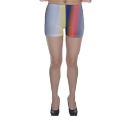 Digitally Created Abstract Colour Blur Background Skinny Shorts
