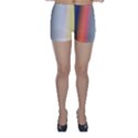 Digitally Created Abstract Colour Blur Background Skinny Shorts View1