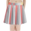 Digitally Created Abstract Colour Blur Background Pleated Mini Skirt View1