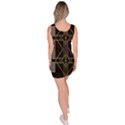Simple Art Deco Style Art Pattern Sleeveless Bodycon Dress View4