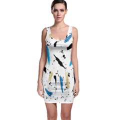 Abstract Image Image Of Multiple Colors Sleeveless Bodycon Dress