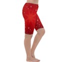Red Holiday Background Red Abstract With Star Cropped Leggings  View3