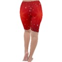 Red Holiday Background Red Abstract With Star Cropped Leggings  View4
