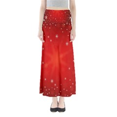 Red Holiday Background Red Abstract With Star Maxi Skirts