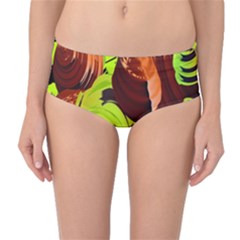 Neutral Abstract Picture Sweet Shit Confectioner Mid-waist Bikini Bottoms by Nexatart