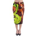 Neutral Abstract Picture Sweet Shit Confectioner Midi Pencil Skirt View1