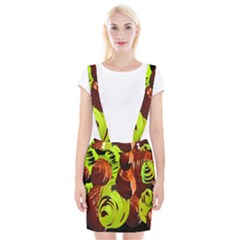 Neutral Abstract Picture Sweet Shit Confectioner Suspender Skirt by Nexatart