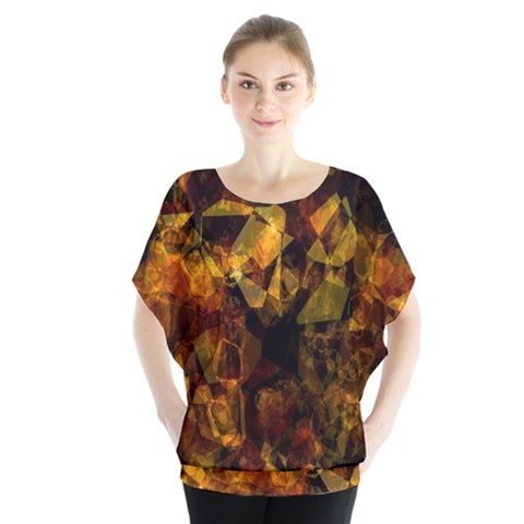 Autumn Colors In An Abstract Seamless Background Blouse by Nexatart