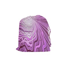 Light Pattern Abstract Background Wallpaper Drawstring Pouches (Medium) 