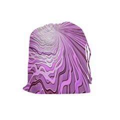 Light Pattern Abstract Background Wallpaper Drawstring Pouches (Large) 