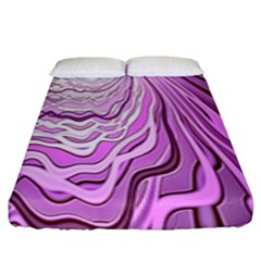 Light Pattern Abstract Background Wallpaper Fitted Sheet (King Size)