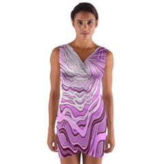 Light Pattern Abstract Background Wallpaper Wrap Front Bodycon Dress