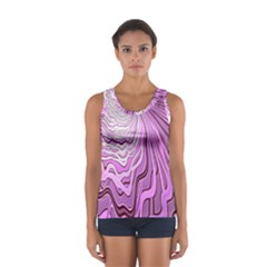 Light Pattern Abstract Background Wallpaper Women s Sport Tank Top 