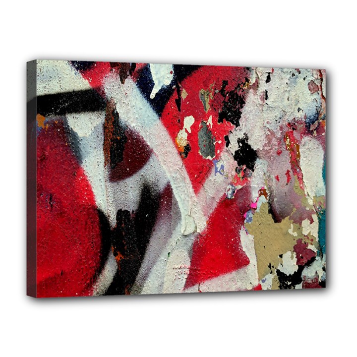 Abstract Graffiti Background Wallpaper Of Close Up Of Peeling Canvas 16  x 12 