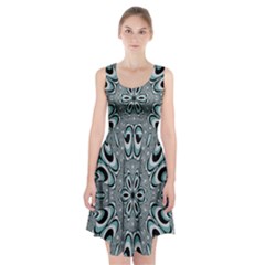 Kaleidoskope Digital Computer Graphic Racerback Midi Dress