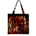 Forest Trees Abstract Zipper Grocery Tote Bag View1