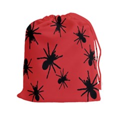 Illustration With Spiders Drawstring Pouches (xxl) by Nexatart