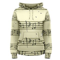 Music Notes On A Color Background Women s Pullover Hoodie by Nexatart