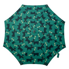 Happy Dogs Animals Pattern Hook Handle Umbrellas (large) by Nexatart
