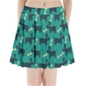 Happy Dogs Animals Pattern Pleated Mini Skirt View1