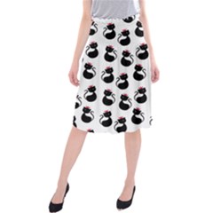 Cat Seamless Animals Pattern Midi Beach Skirt