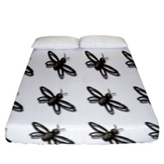 Insect Animals Pattern Fitted Sheet (king Size) by Nexatart