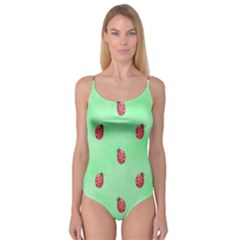 Pretty Background With A Ladybird Image Camisole Leotard  by Nexatart