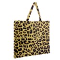 A Jaguar Fur Pattern Zipper Large Tote Bag View2