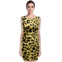 A Jaguar Fur Pattern Classic Sleeveless Midi Dress by Nexatart