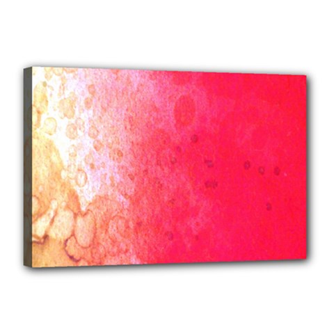 Abstract Red And Gold Ink Blot Gradient Canvas 18  x 12 