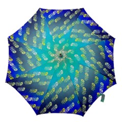 Swarm Of Bees Background Wallpaper Pattern Hook Handle Umbrellas (small) by Nexatart