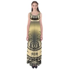 Atmospheric Black Branches Abstract Empire Waist Maxi Dress by Nexatart