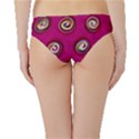 Digitally Painted Abstract Polka Dot Swirls On A Pink Background Hipster Bikini Bottoms View2