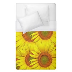 Sunflowers Background Wallpaper Pattern Duvet Cover (single Size) by Nexatart