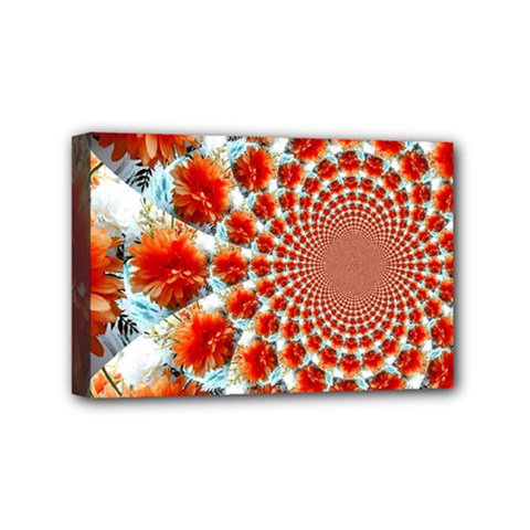 Stylish Background With Flowers Mini Canvas 6  X 4  by Nexatart