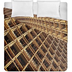 Construction Site Rusty Frames Making A Construction Site Abstract Duvet Cover Double Side (king Size) by Nexatart