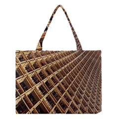 Construction Site Rusty Frames Making A Construction Site Abstract Medium Tote Bag by Nexatart